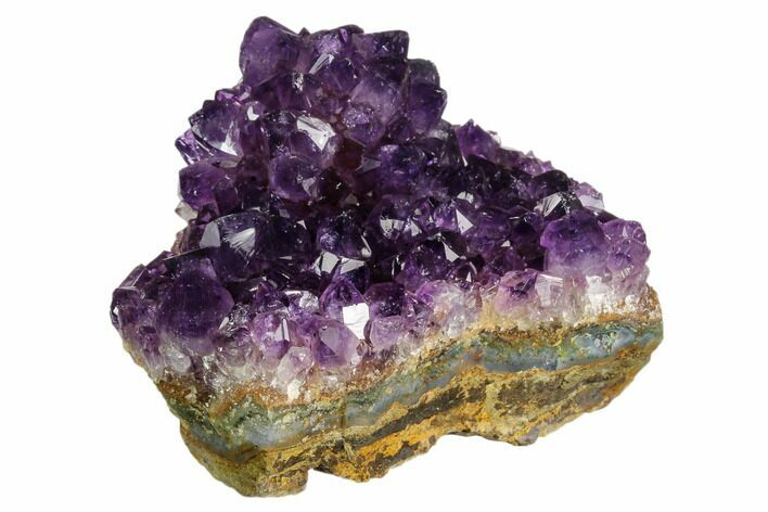 Dark Purple, Amethyst Crystal Cluster - Uruguay #122097
